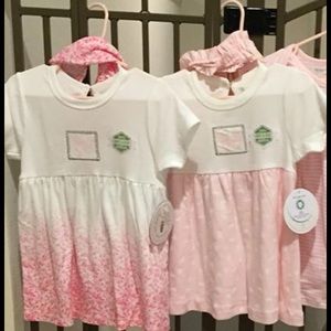 Lot of 2 Burt’s Bee Baby Dresses